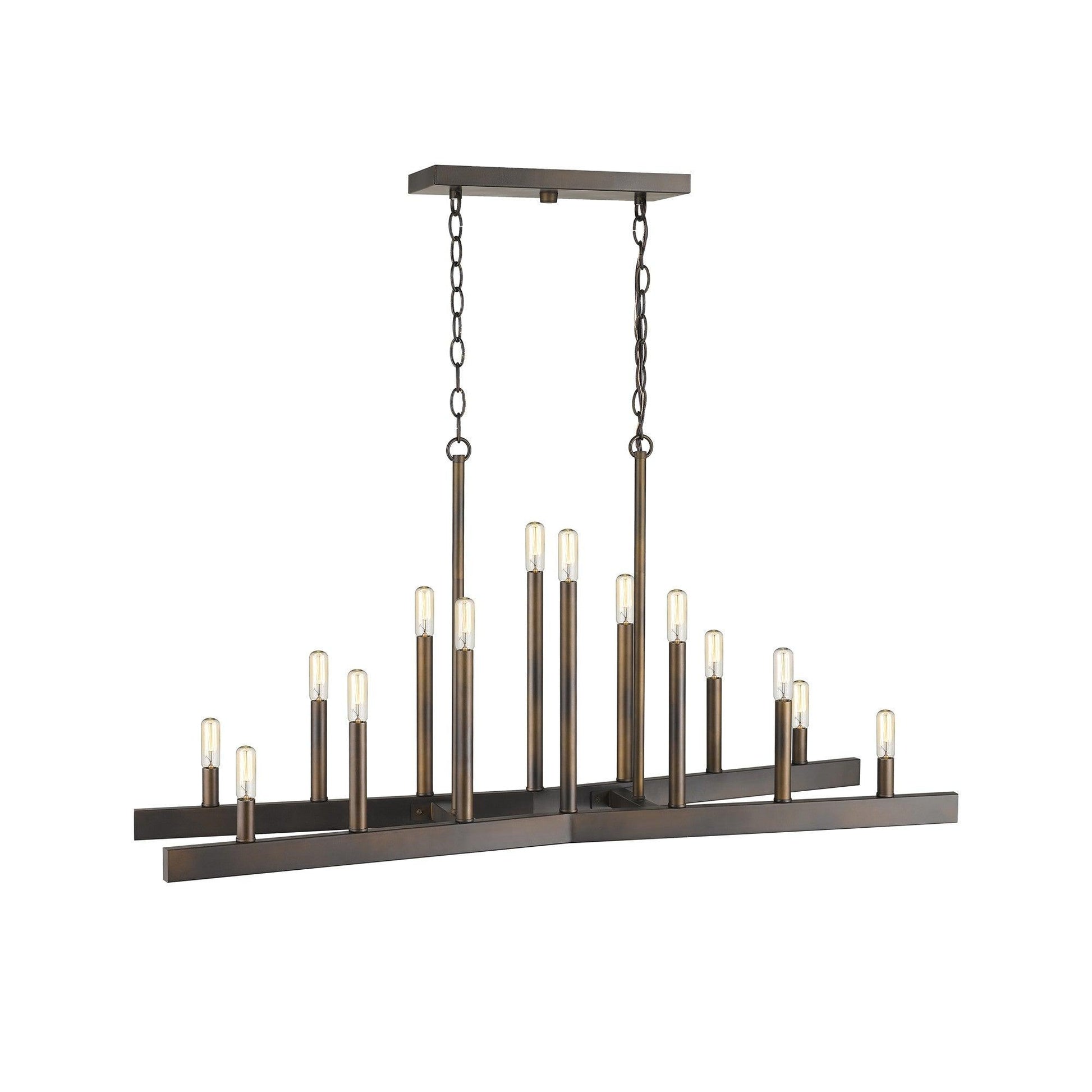 Fallon 14-Light Oil-Rubbed Bronze Island Pendant - AFS