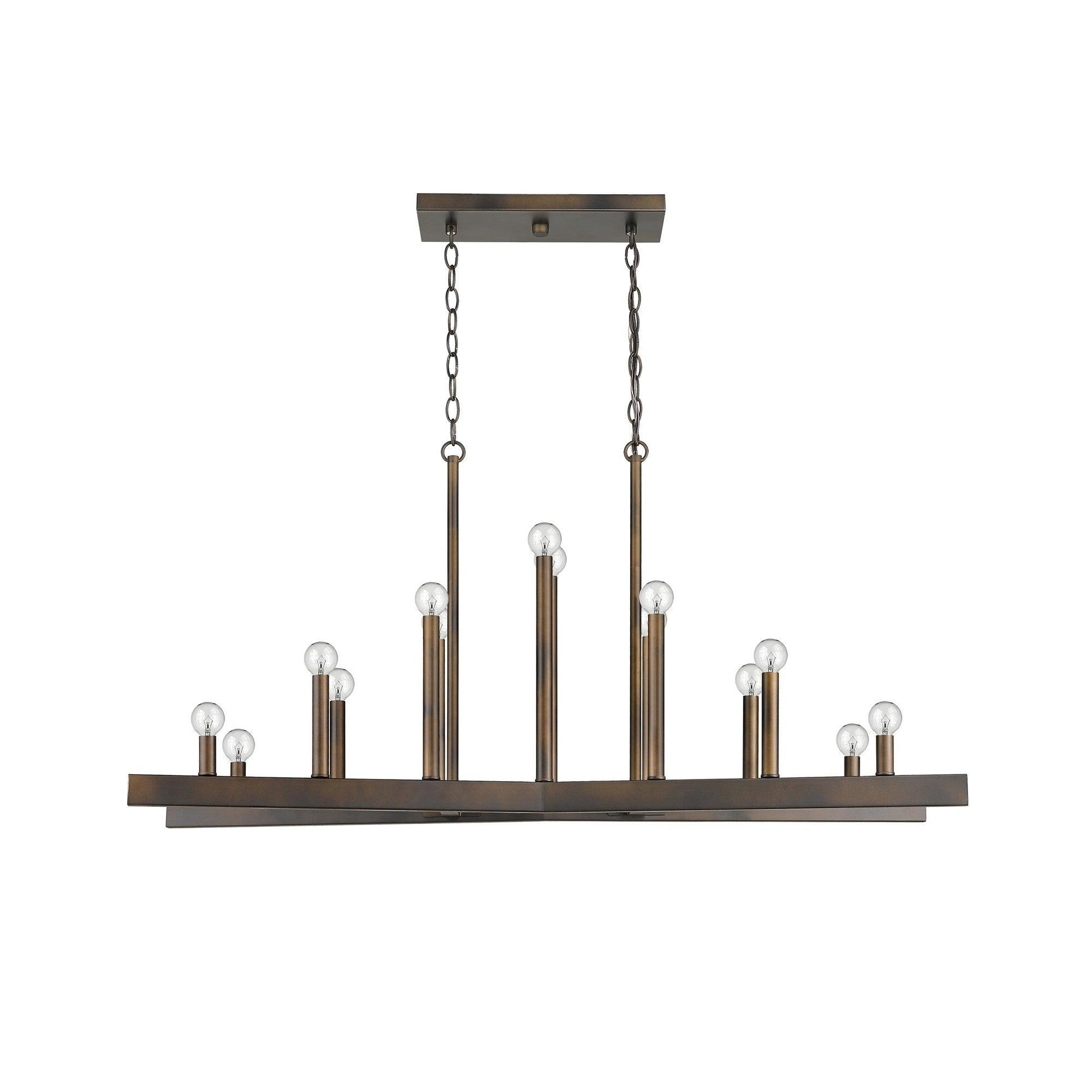 Fallon 14-Light Oil-Rubbed Bronze Island Pendant - AFS