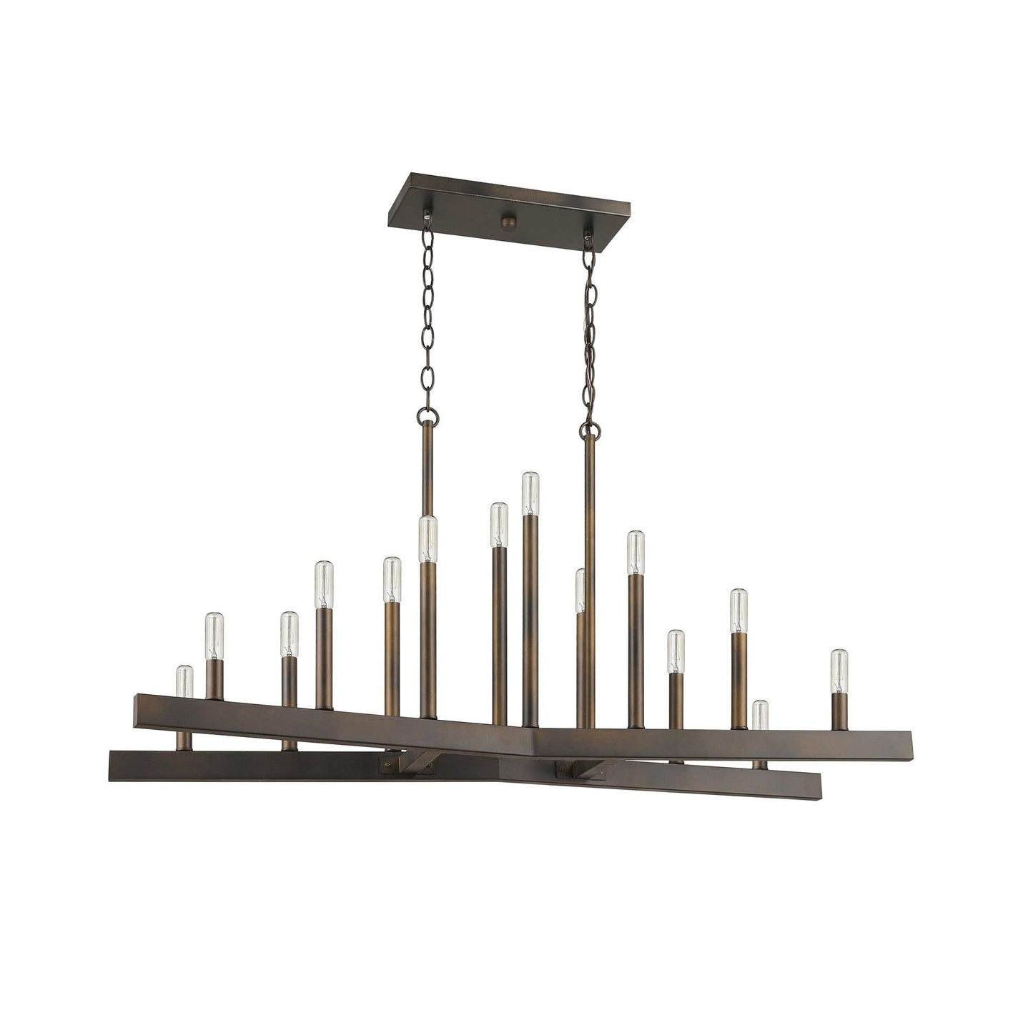 Fallon 14-Light Oil-Rubbed Bronze Island Pendant - AFS