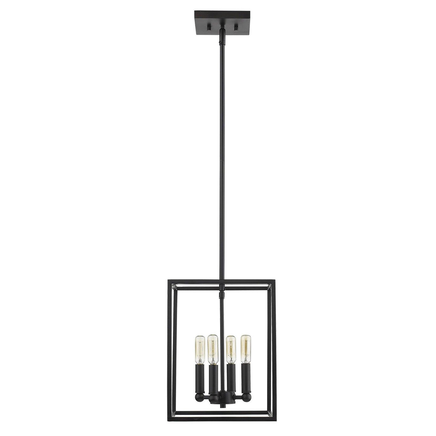 Cobar 4-Light Matte Black Pendant - AFS