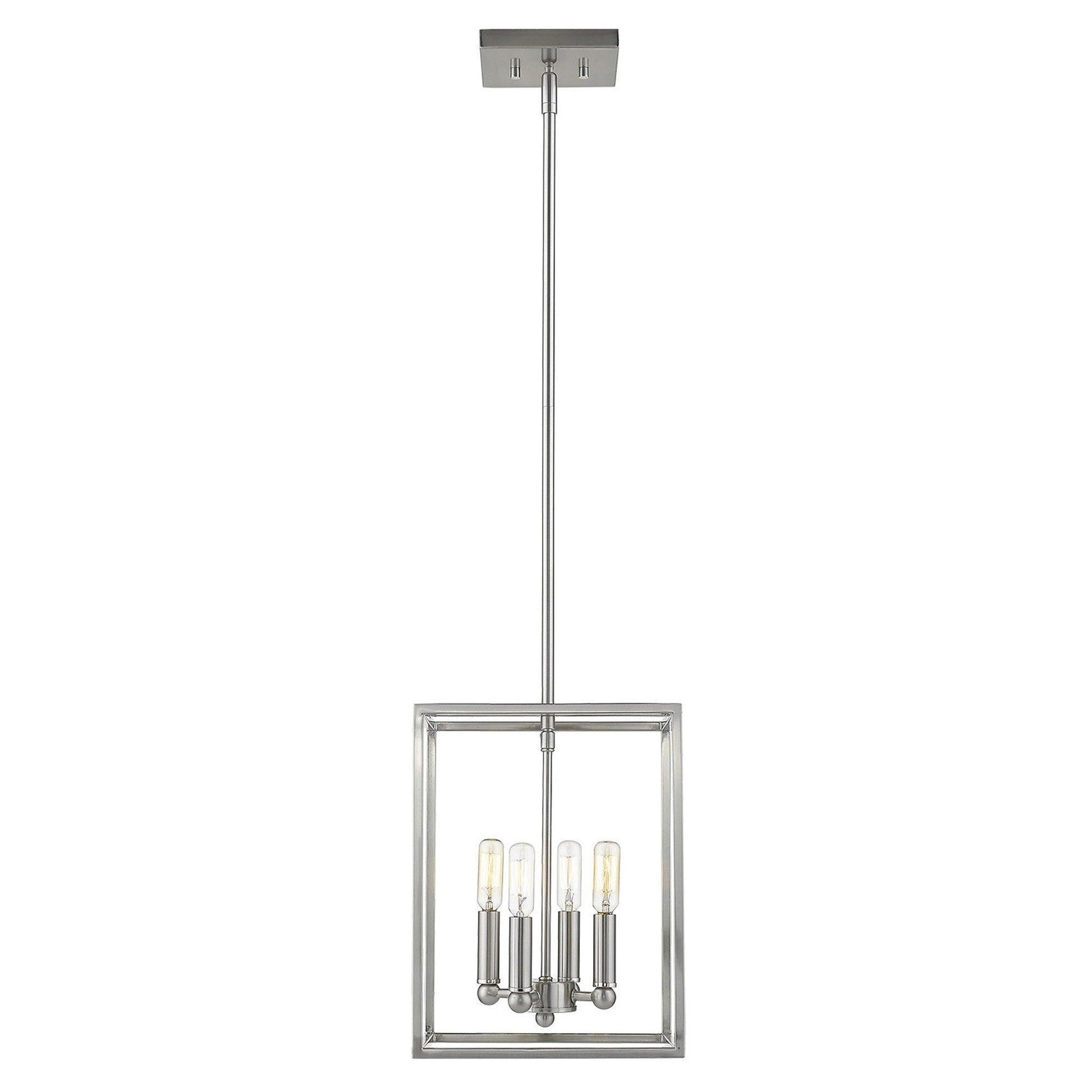 Cobar 4-Light Satin Nickel Pendant - AFS