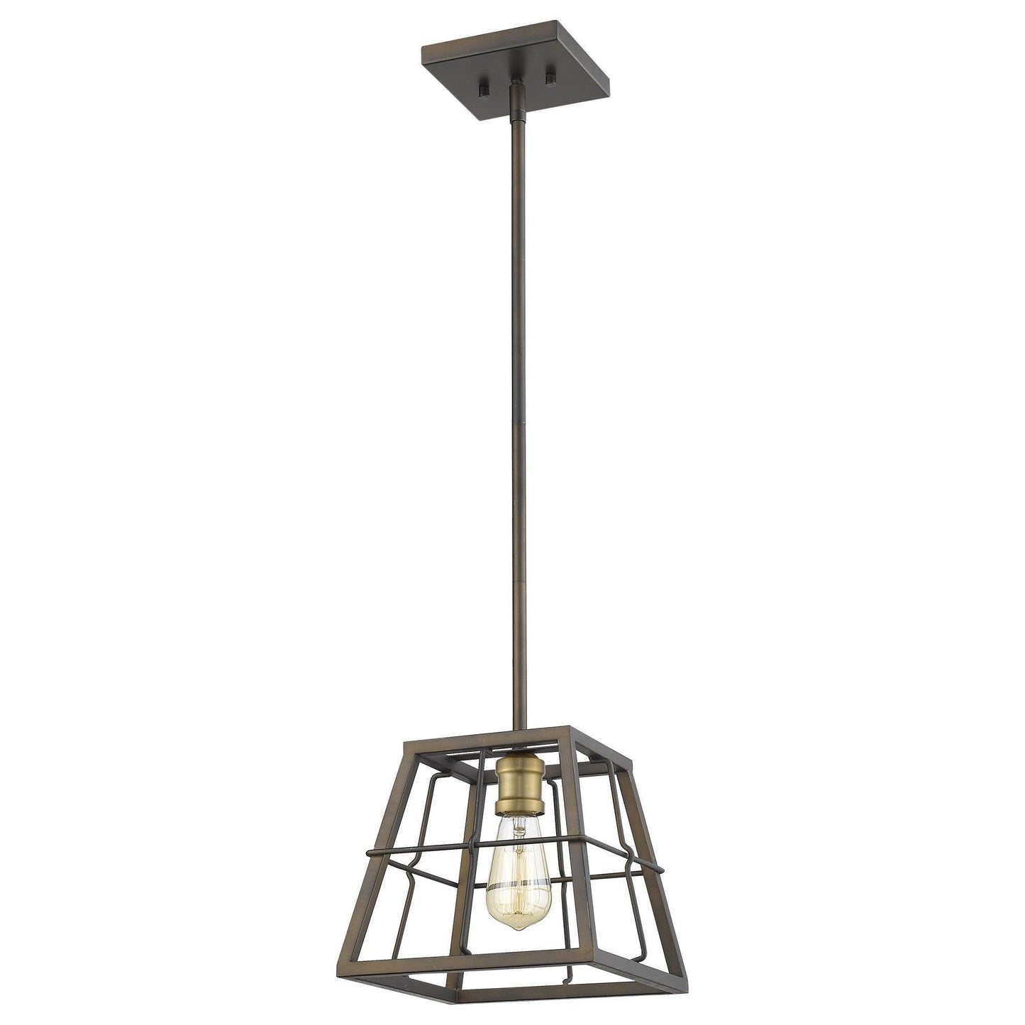 Charley 1-Light Oil-Rubbed Bronze Mini-Pendant - AFS