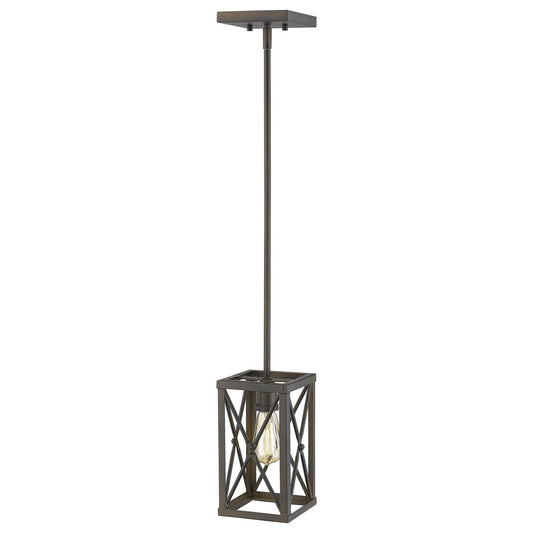 Bronze Metal Geometric Mini Pendant Hanging Light - AFS