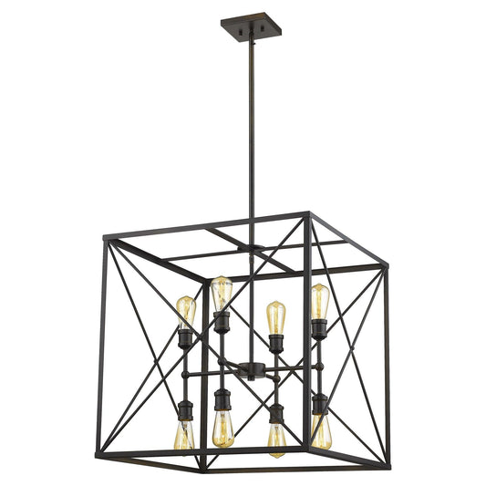 Brooklyn 8-Light Oil-Rubbed Bronze Pendant - AFS