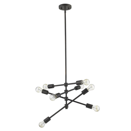 Calix 8-Light Oil-Rubbed Bronze Pendant - AFS