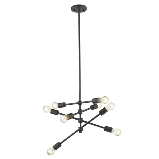 Calix 8-Light Oil-Rubbed Bronze Pendant - AFS