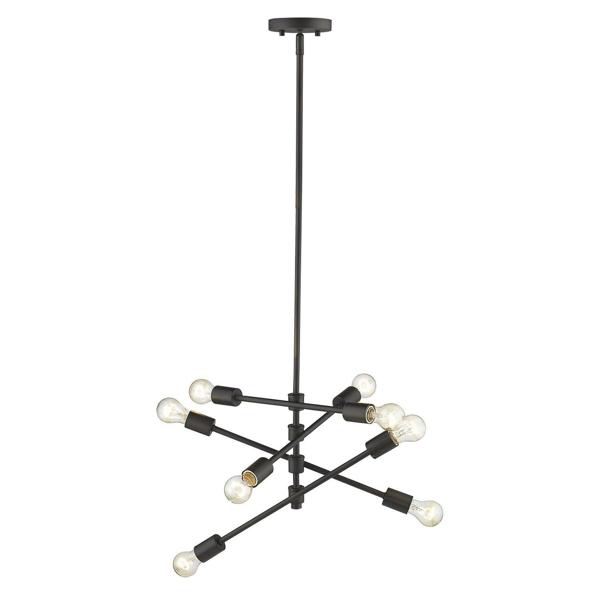 Calix 8-Light Oil-Rubbed Bronze Pendant - AFS