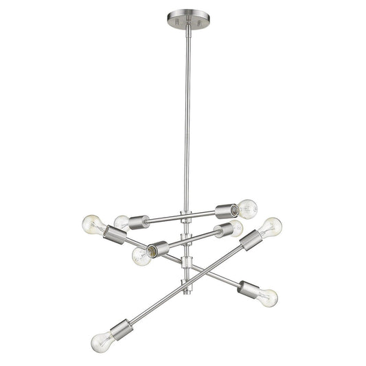 Calix 8-Light Satin Nickel Pendant - AFS