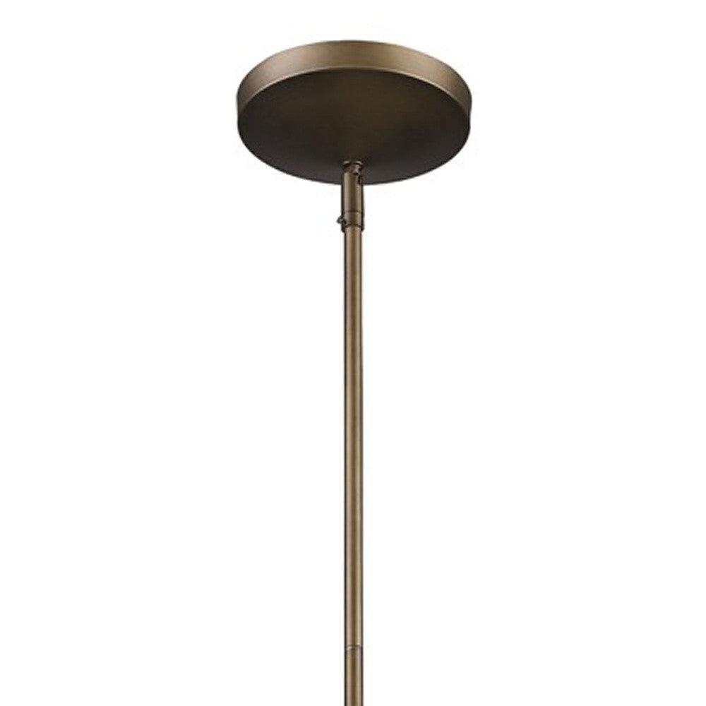 Newport 1-Light Tin Coated Pendant With Raw Brass Interior Shade And Louver - AFS