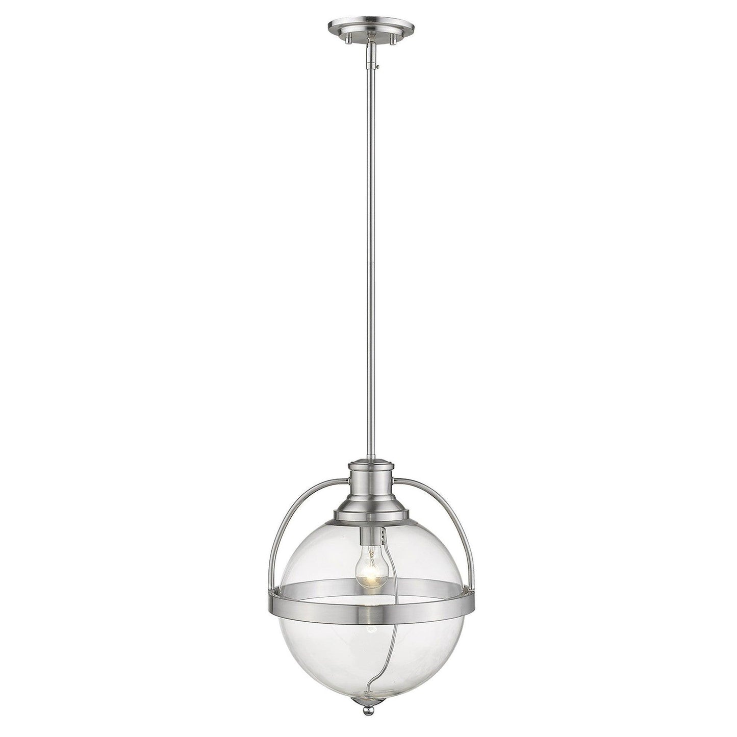 Kassian 1-Light Satin Nickel Pendant - AFS