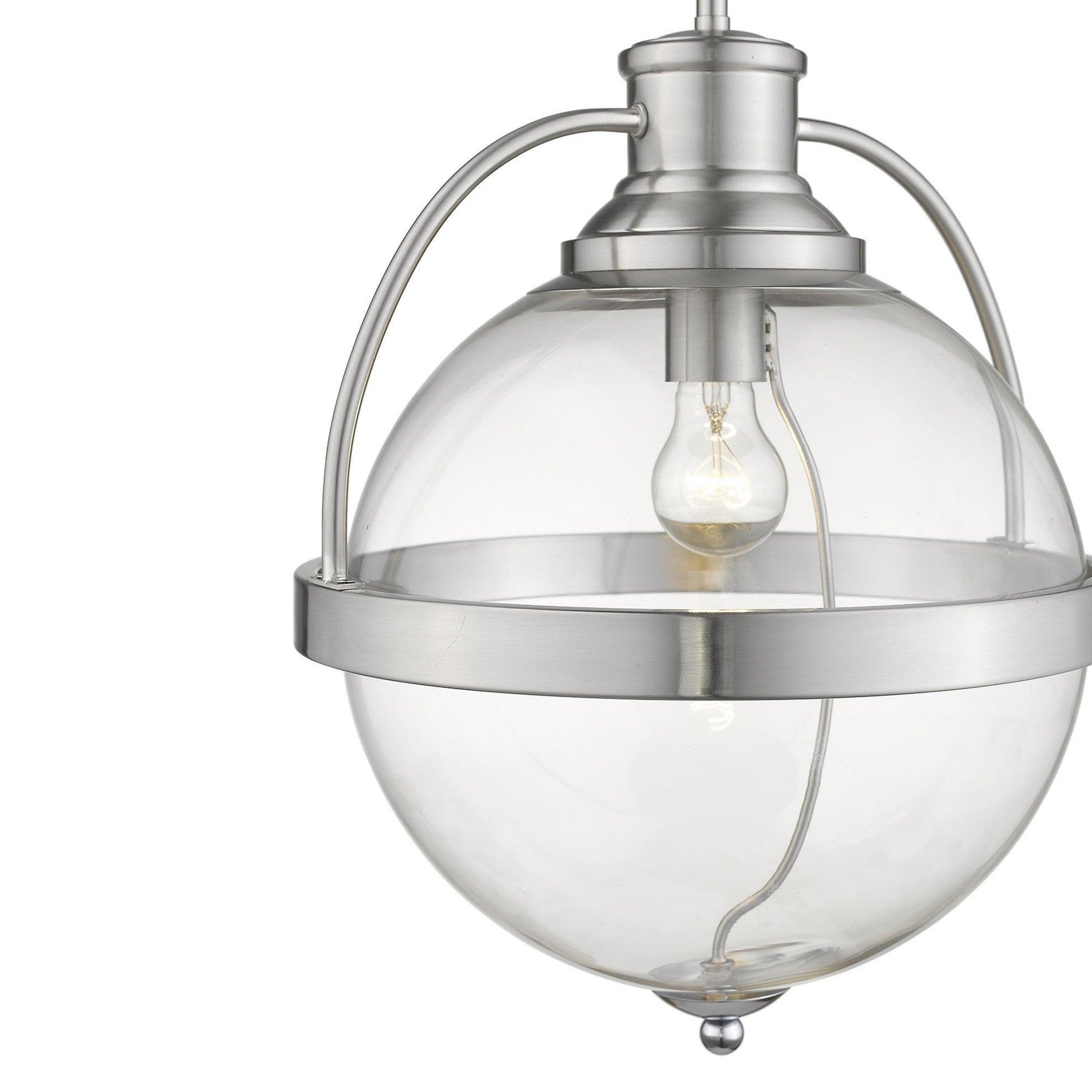 Kassian 1-Light Satin Nickel Pendant - AFS