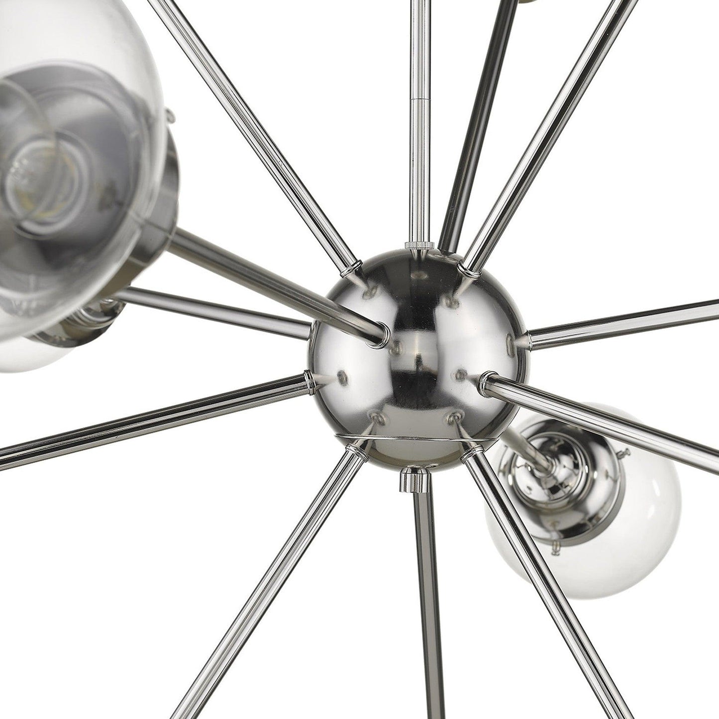 Portsmith 12-Light Polished Nickel Chandelier - AFS