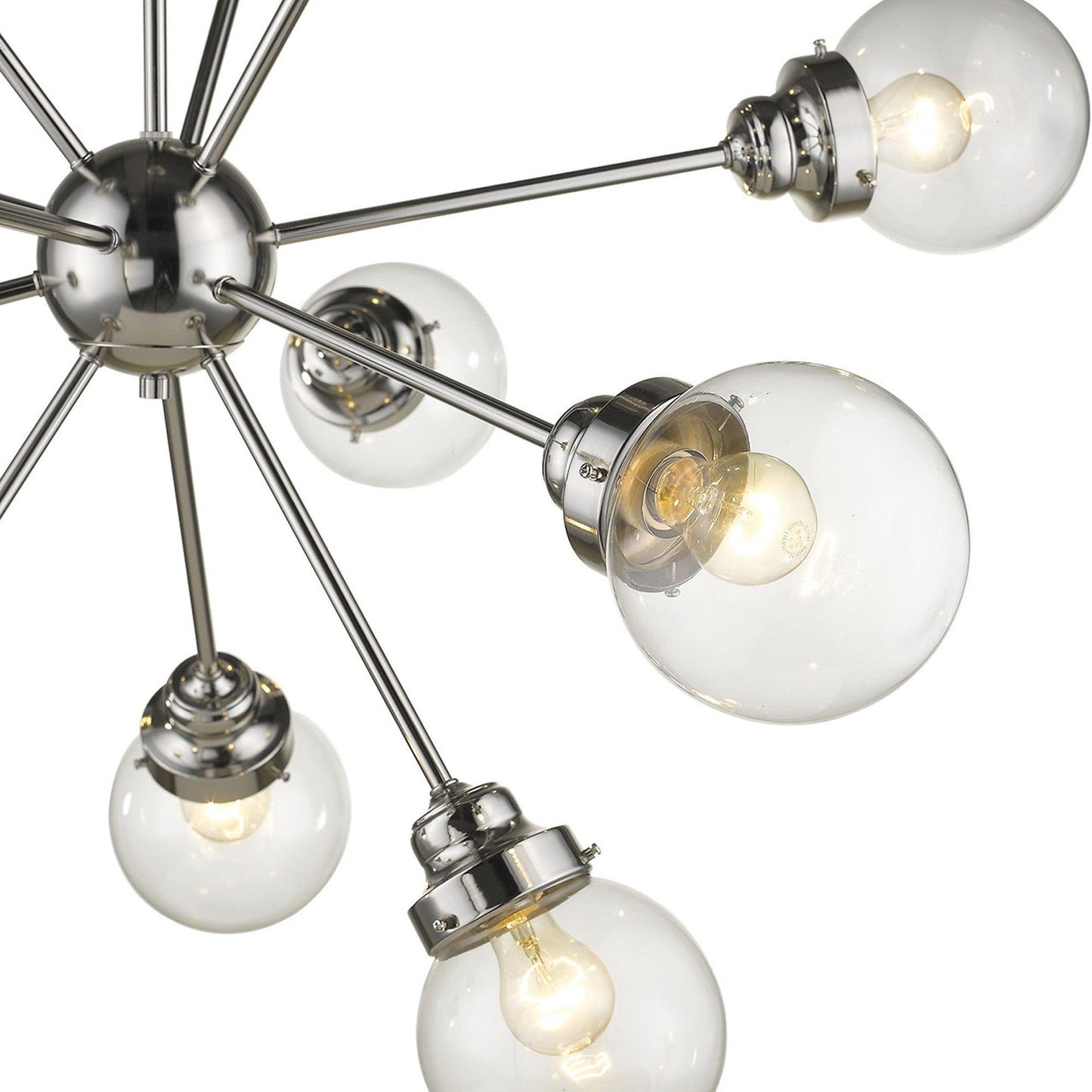 Portsmith 12-Light Polished Nickel Chandelier - AFS