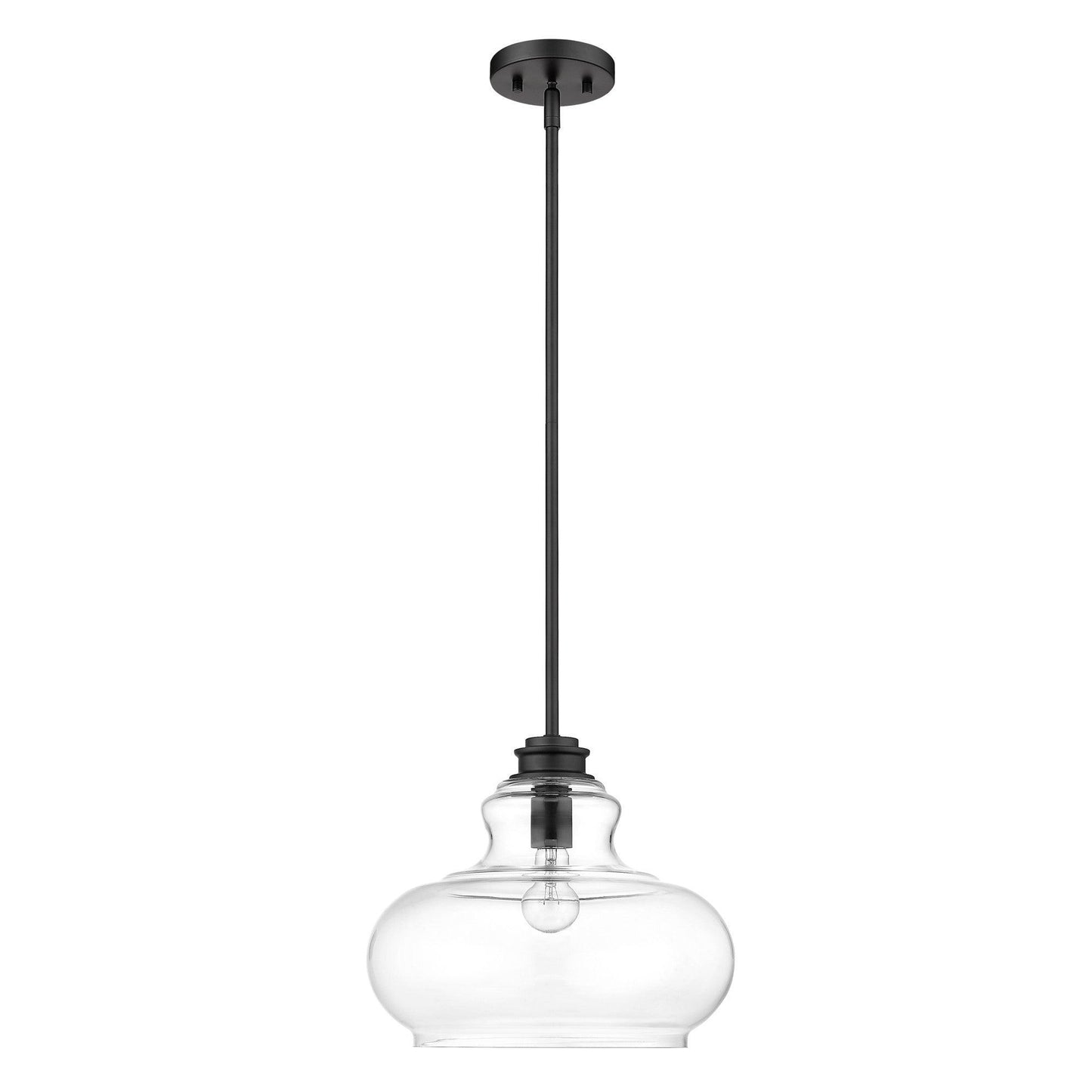 Torrel 1-Light Matte Black Pendant - AFS