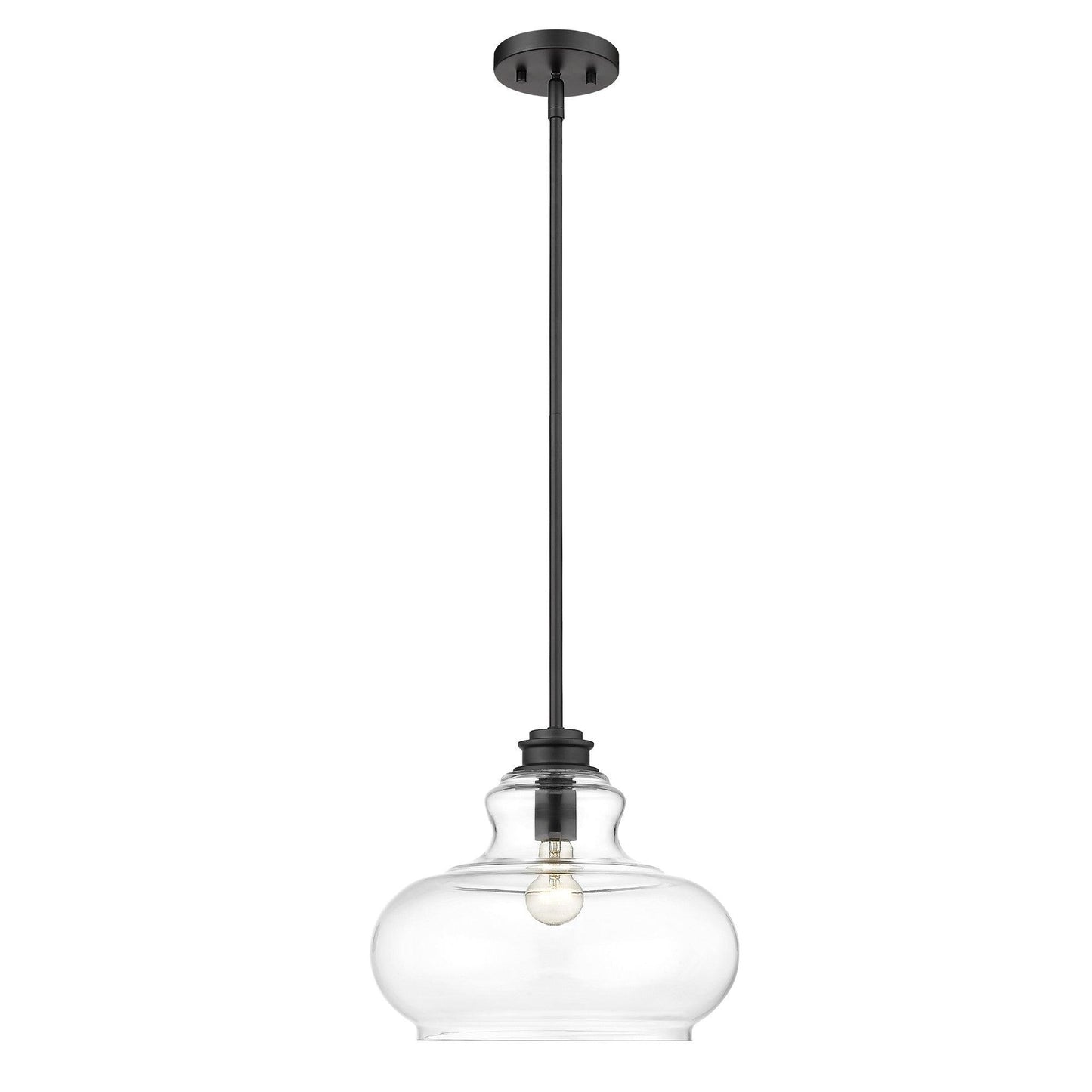 Torrel 1-Light Matte Black Pendant - AFS