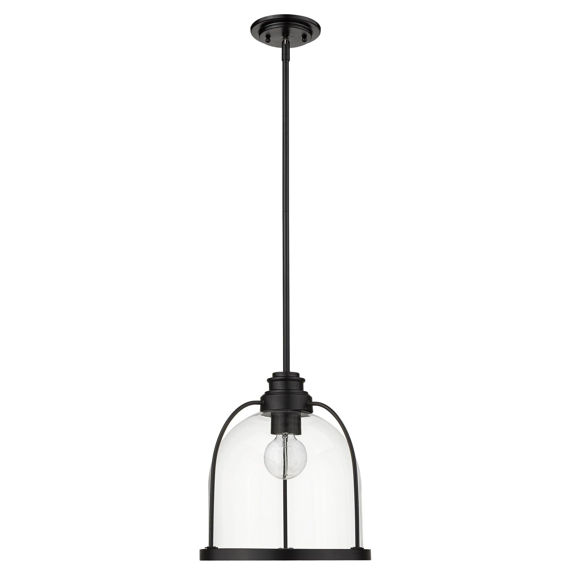 Stanton 1-Light Matte Black Pendant - AFS