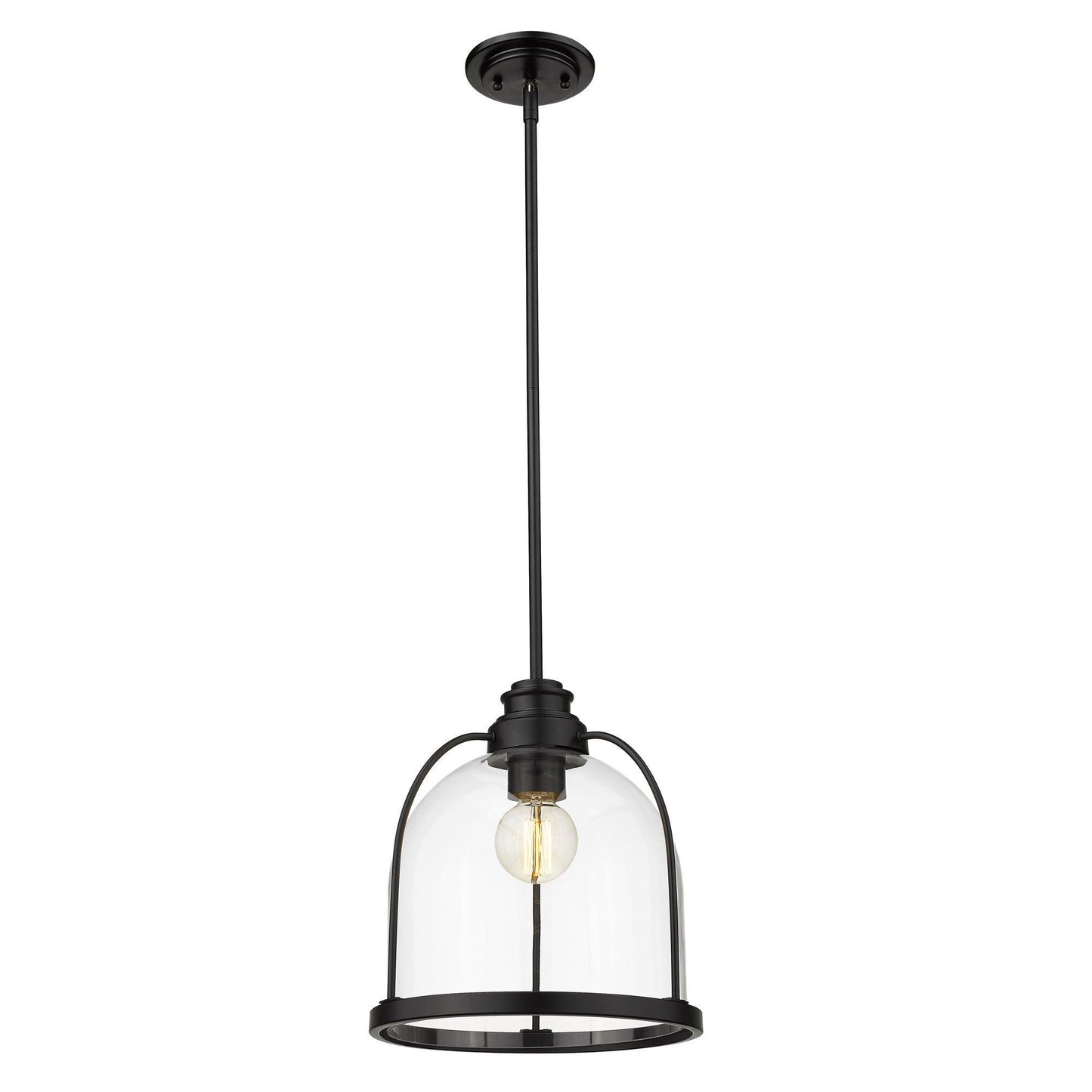 Stanton 1-Light Matte Black Pendant - AFS