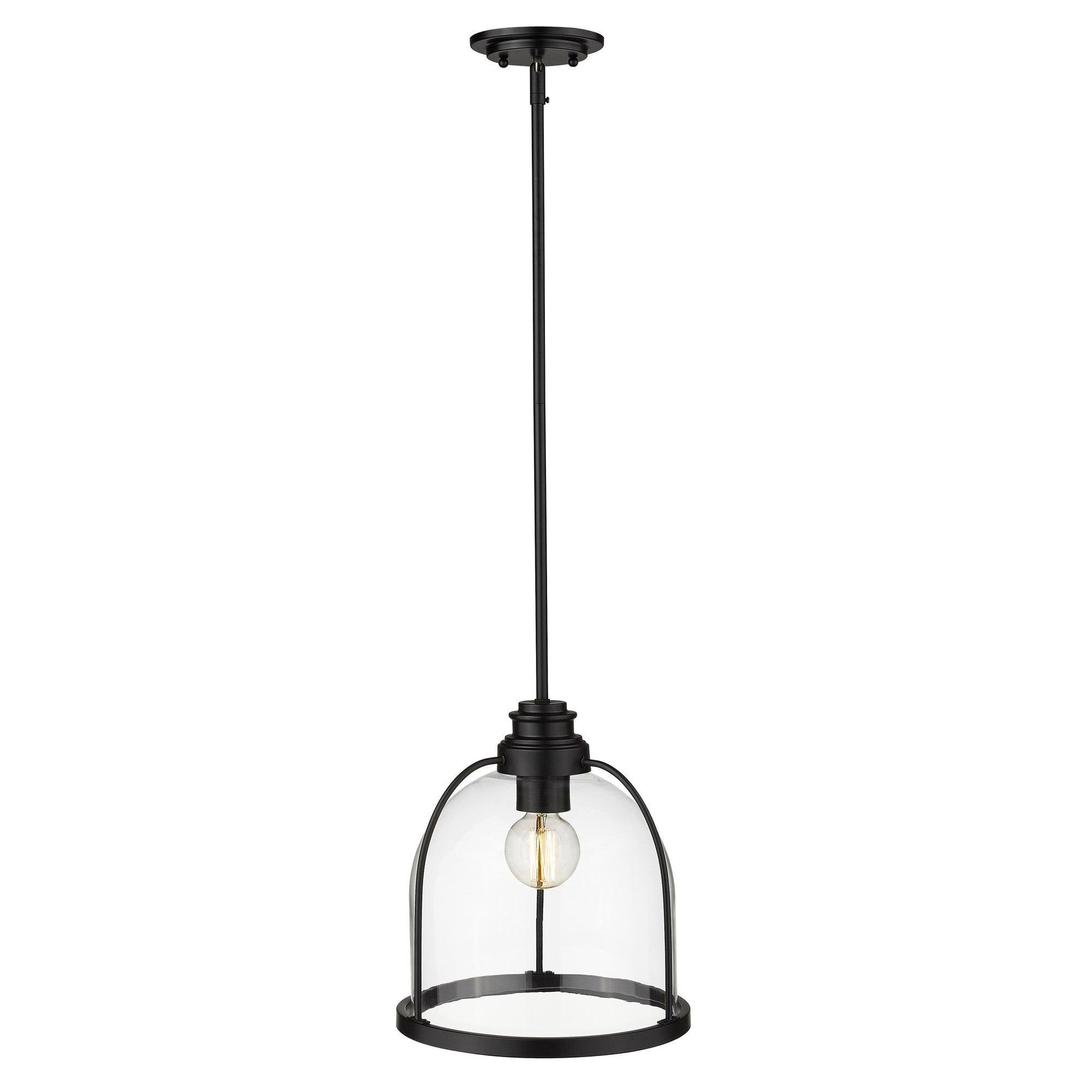 Stanton 1-Light Matte Black Pendant - AFS