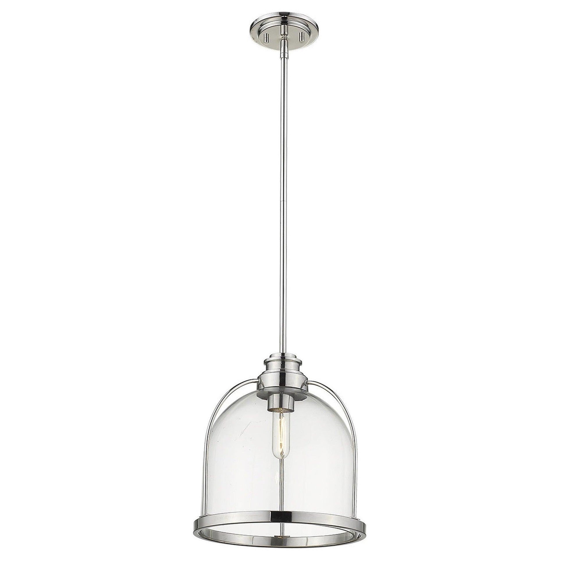 Stanton 1-Light Polished Nickel Pendant - AFS