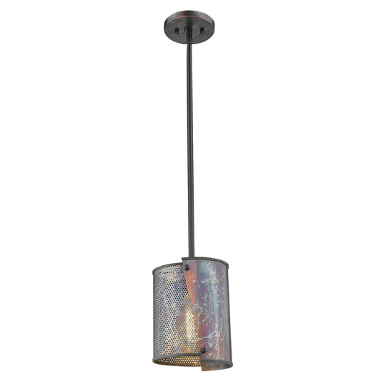 Ryker 1-Light Bronze Patina Pendant - AFS