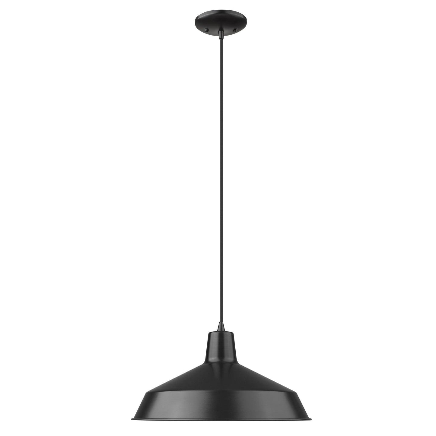 Industrial Matte Black Hanging Light - AFS