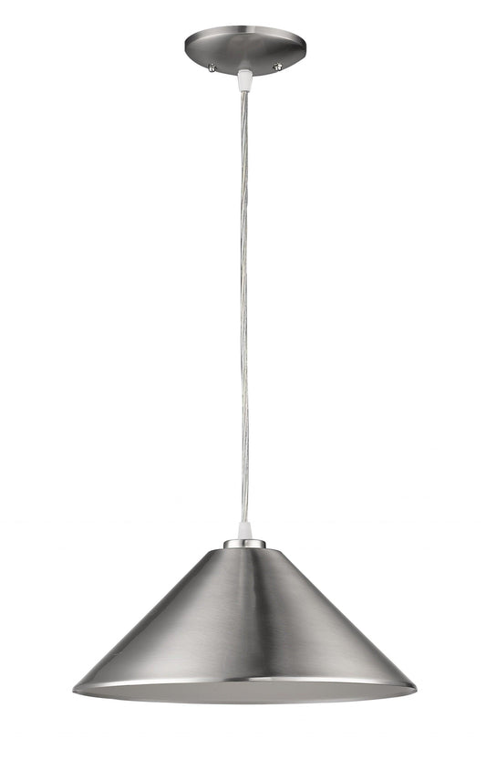 Industrial Silver Conical Hanging Light - AFS