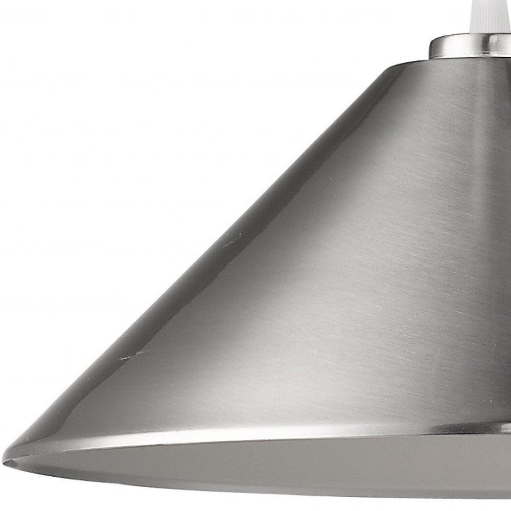 Industrial Silver Conical Hanging Light - AFS