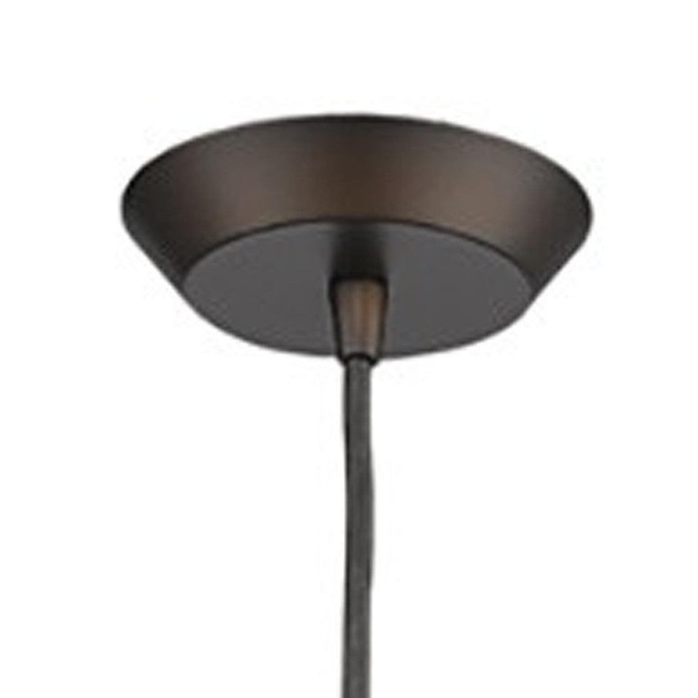 Narrow Bronze Hanging Light with Glass Studs - AFS