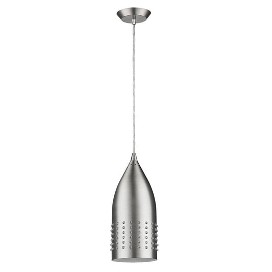 Silver Hanging Light with Glass Studs - AFS