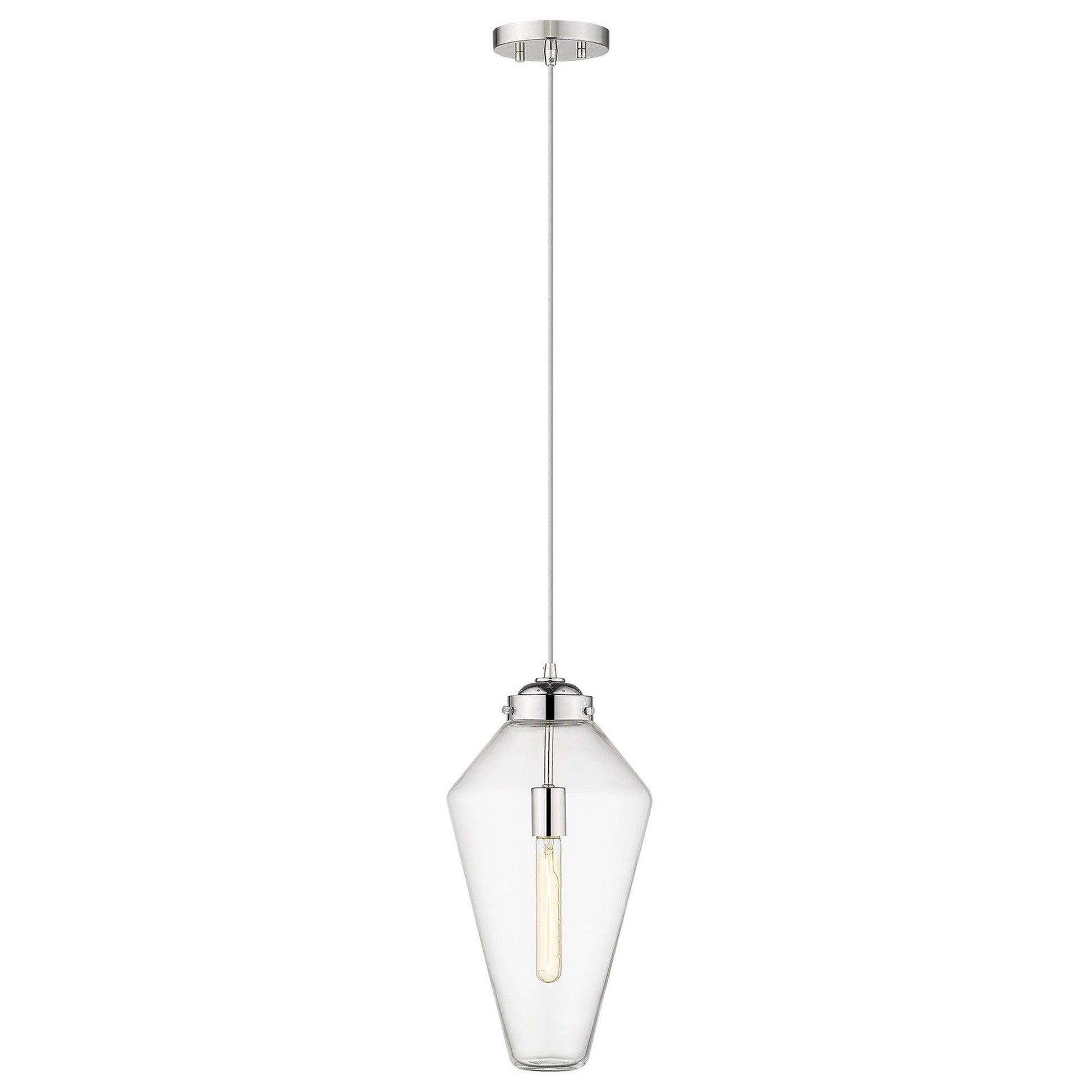 Ballina 1-Light Polished Nickel Mini-Pendant - AFS