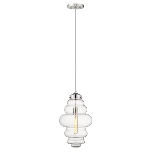 Ballina 1-Light Polished Nickel Mini-Pendant - AFS