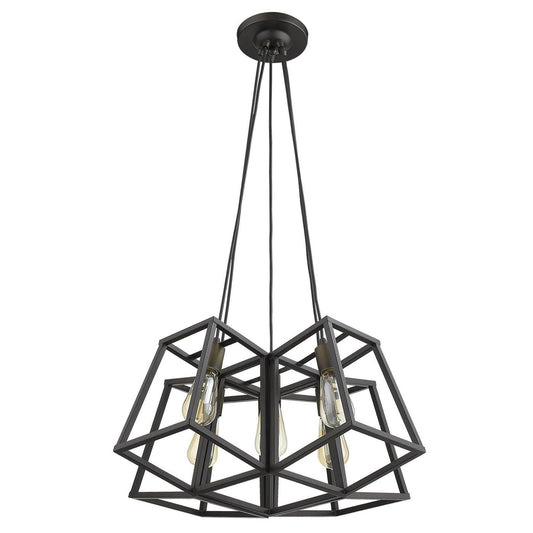 Tiberton 5-Light Oil-Rubbed Bronze Chandelier - AFS