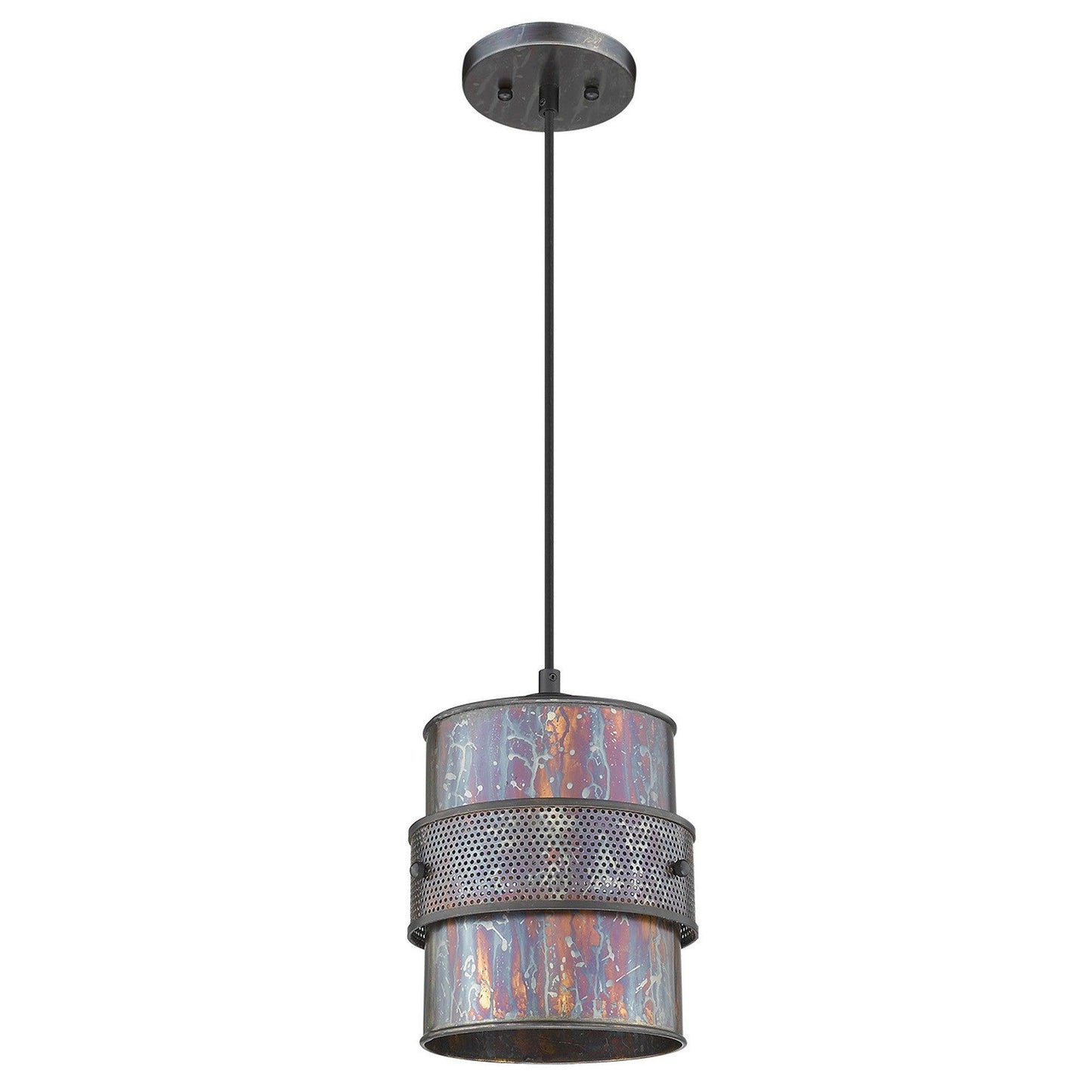 Ryker 1-Light Bronze Patina Pendant - AFS