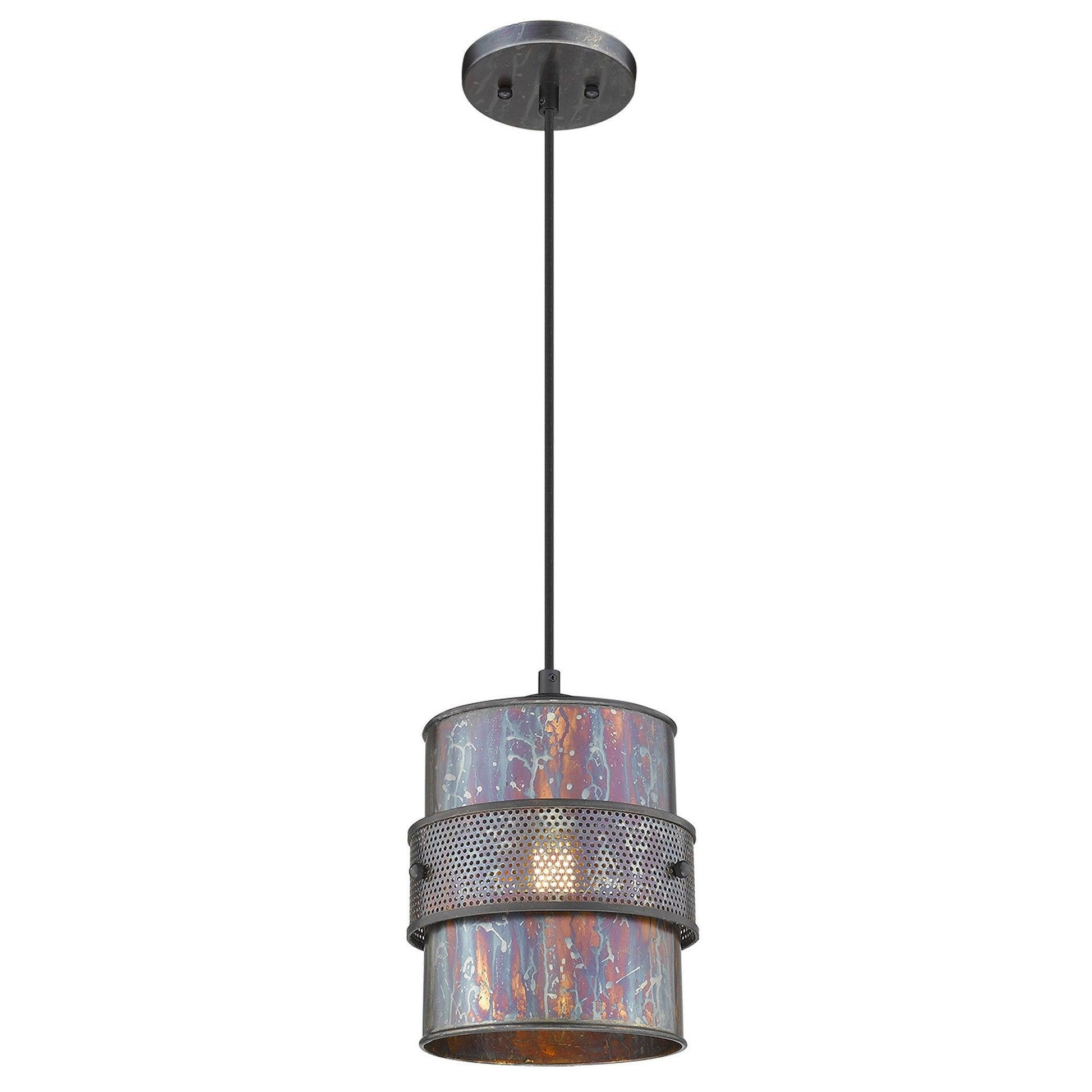 Ryker 1-Light Bronze Patina Pendant - AFS