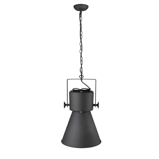 Crew 1-Light Matte Black Pendant - AFS