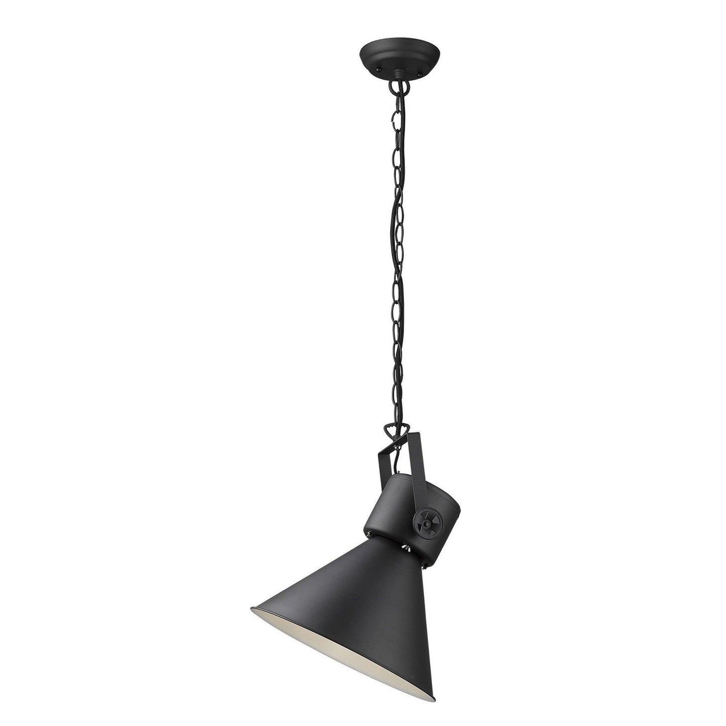 Crew 1-Light Matte Black Pendant - AFS