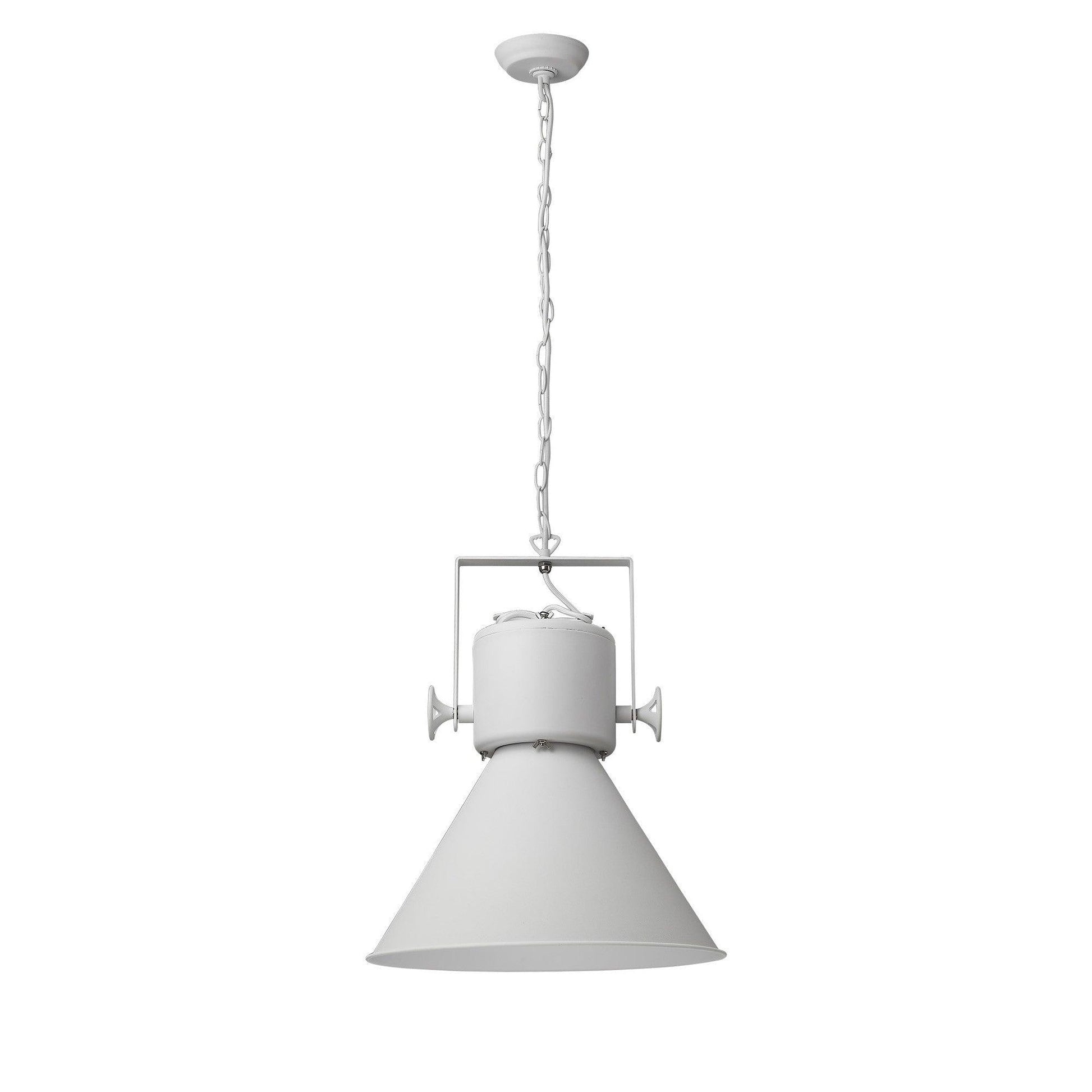 Crew 1-Light White Pendant - AFS