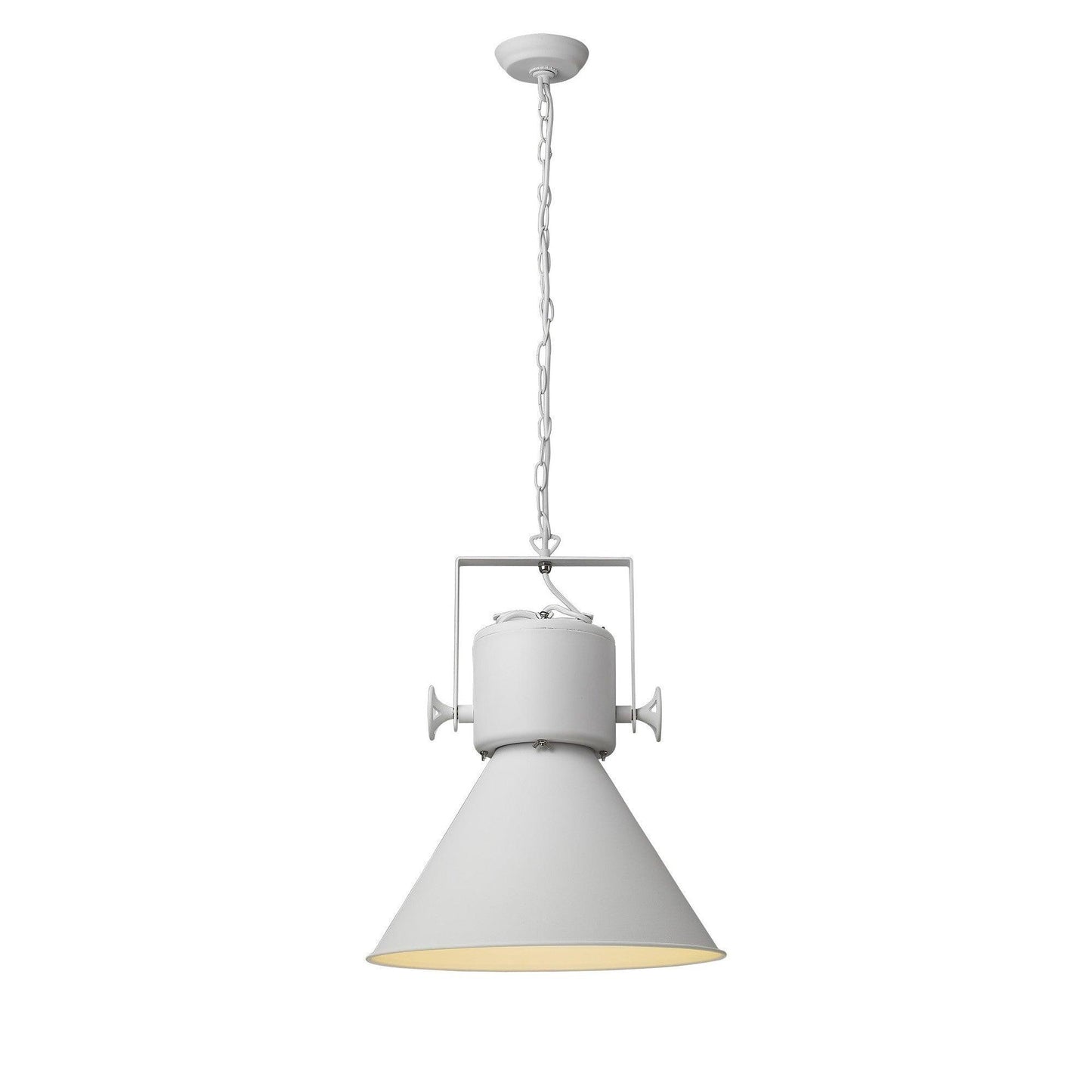 Crew 1-Light White Pendant - AFS