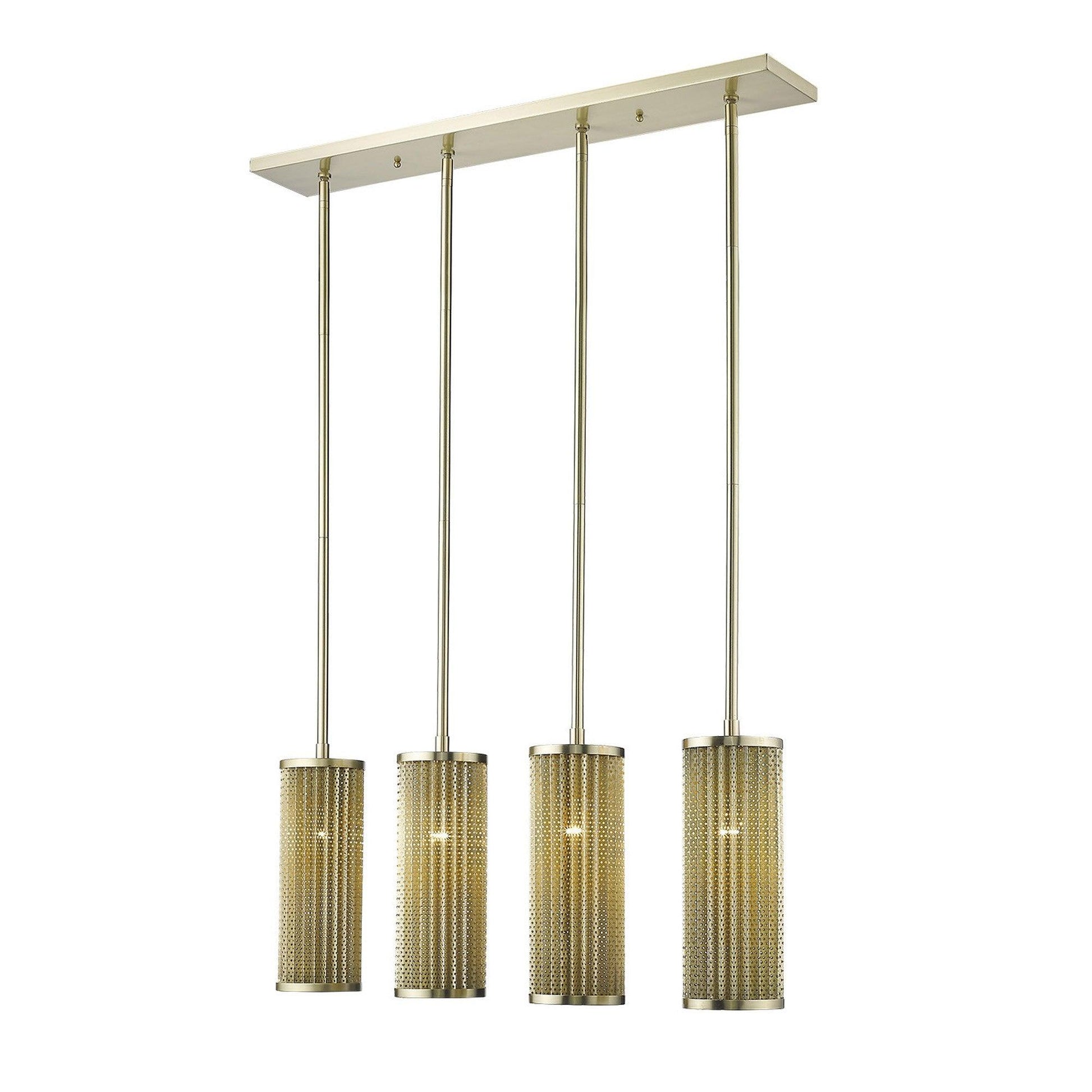 Basetti 4-Light Gold Pendant - AFS