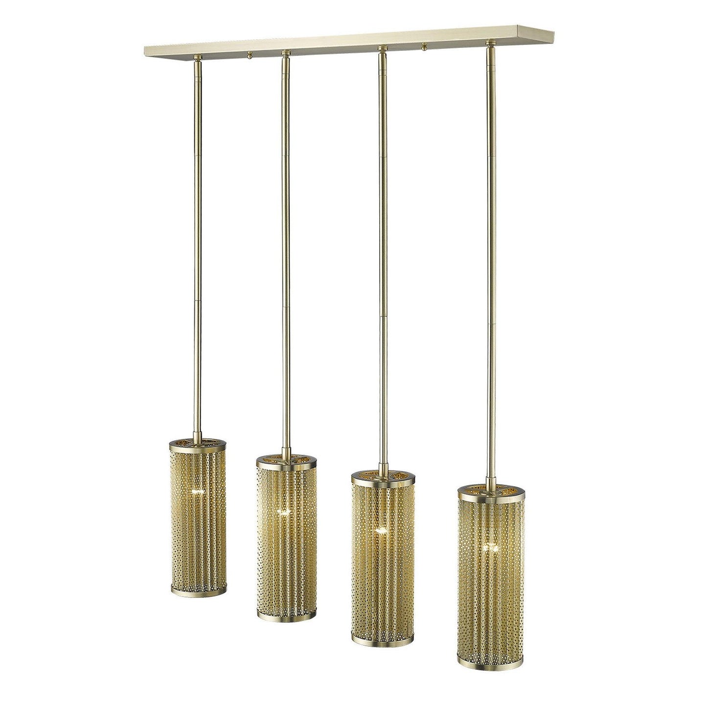 Basetti 4-Light Gold Pendant - AFS