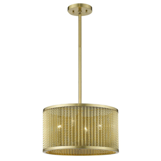 Basetti 4-Light Gold Convertible Pendant - AFS