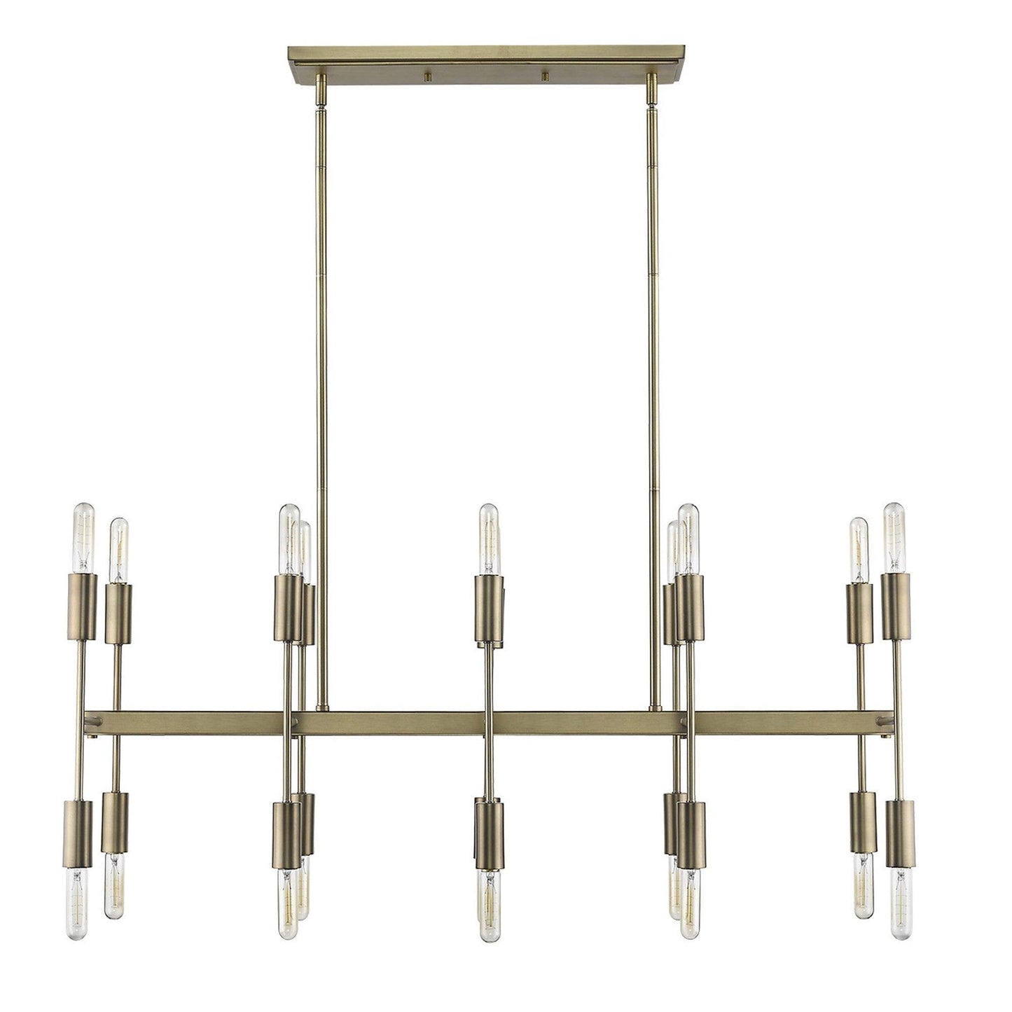 Perret 20-Light Aged Brass Island Pendant - AFS