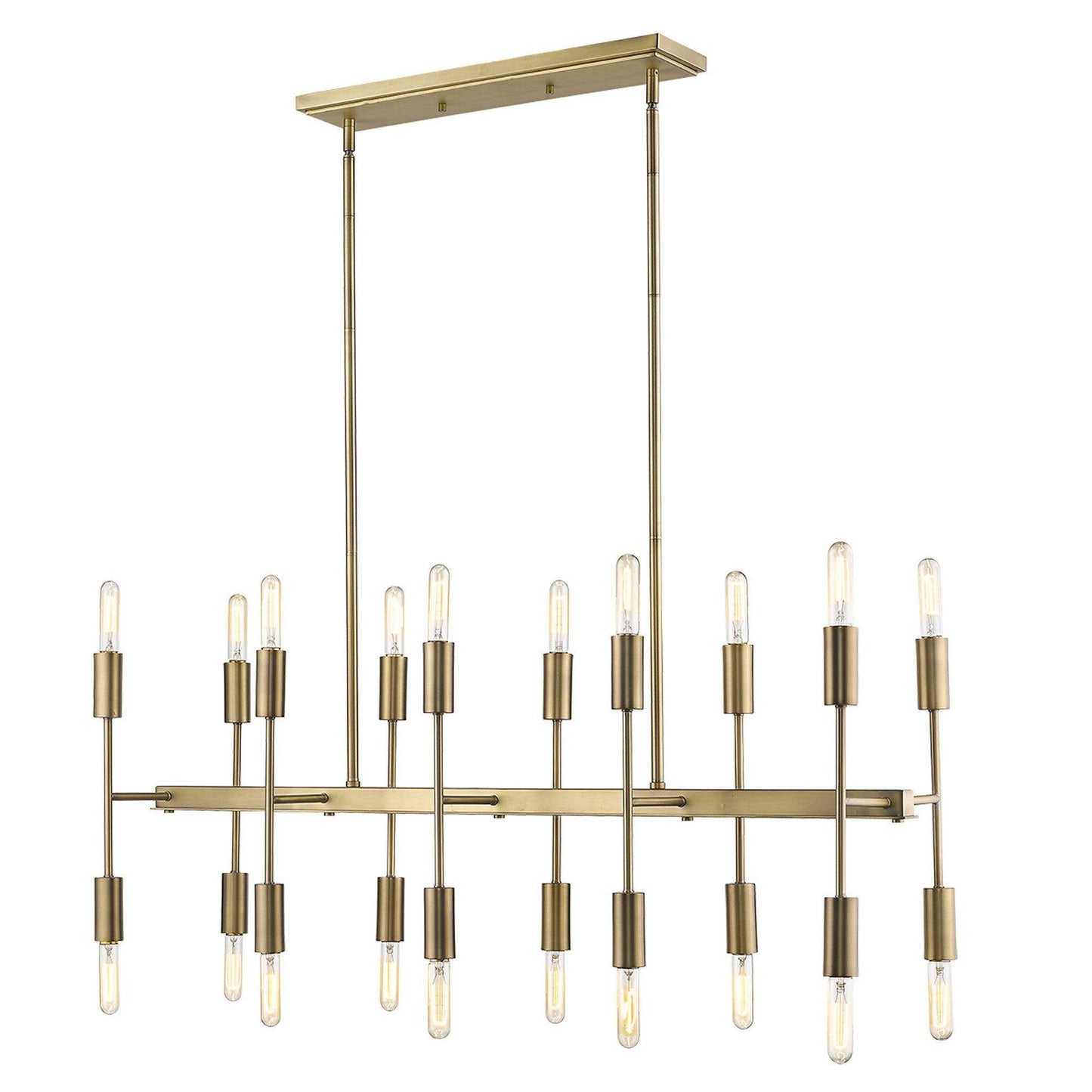 Perret 20-Light Aged Brass Island Pendant - AFS