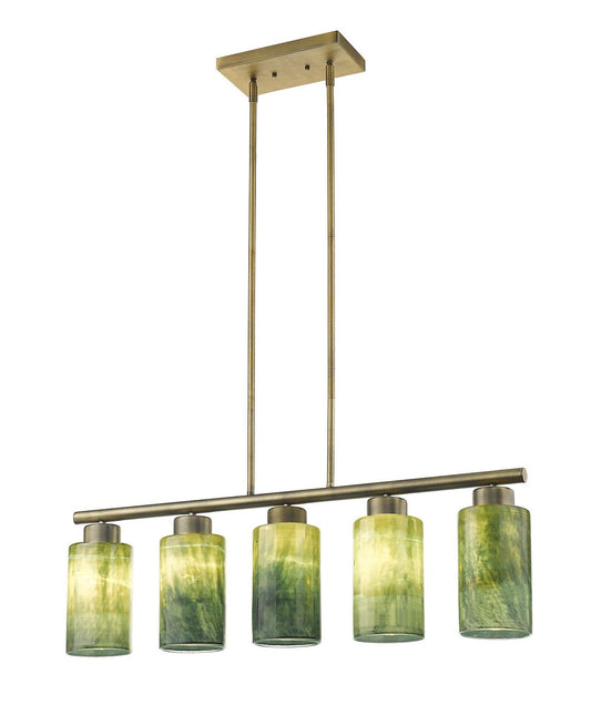 Monet 5-Light Brass Pendant - AFS