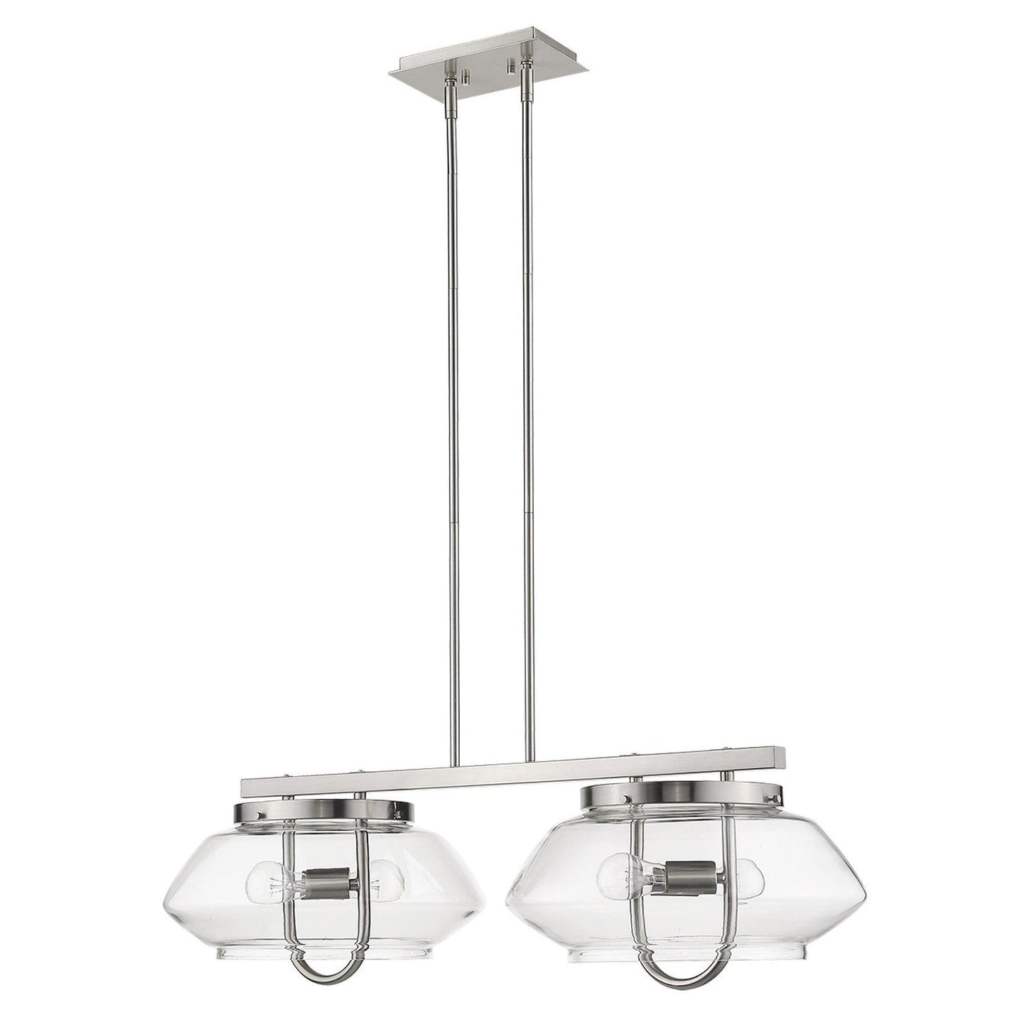 Garner 4-Light Satin Nickel Island Pendant - AFS