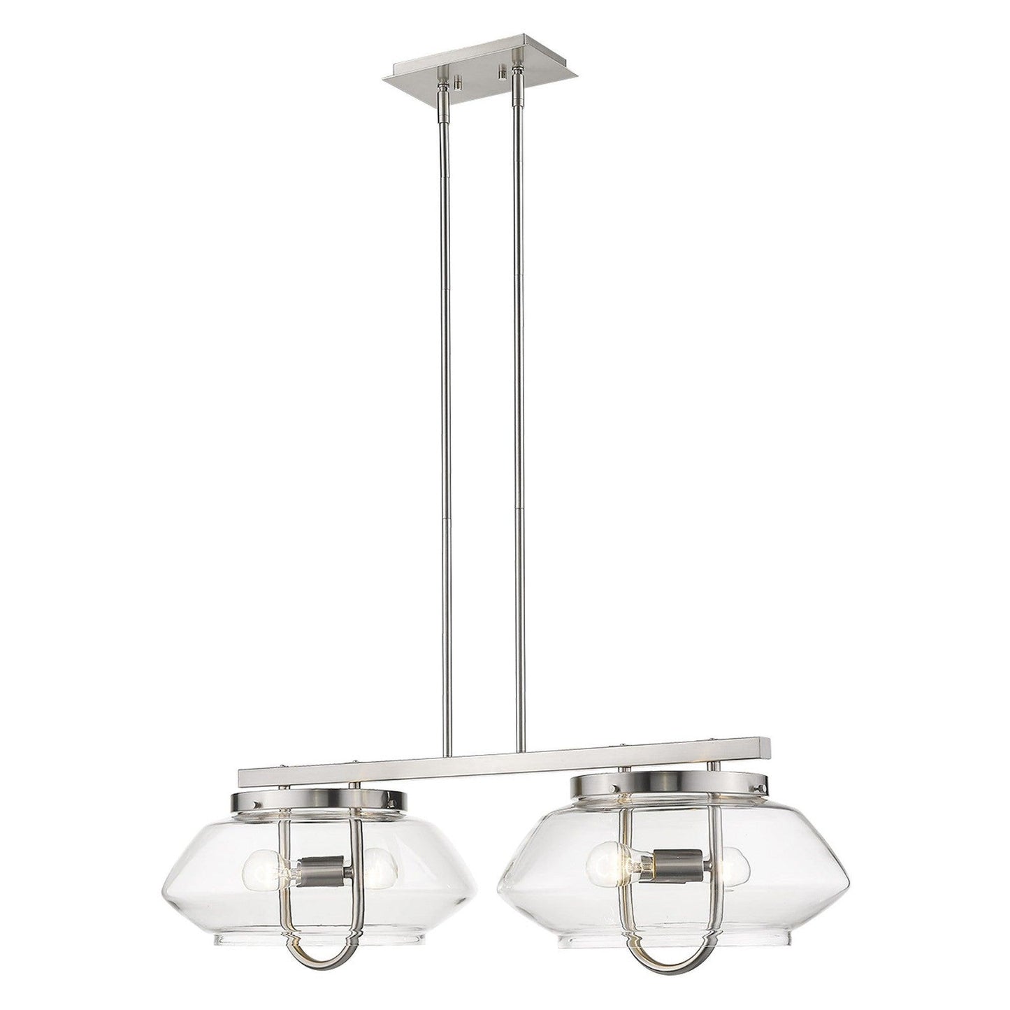 Garner 4-Light Satin Nickel Island Pendant - AFS