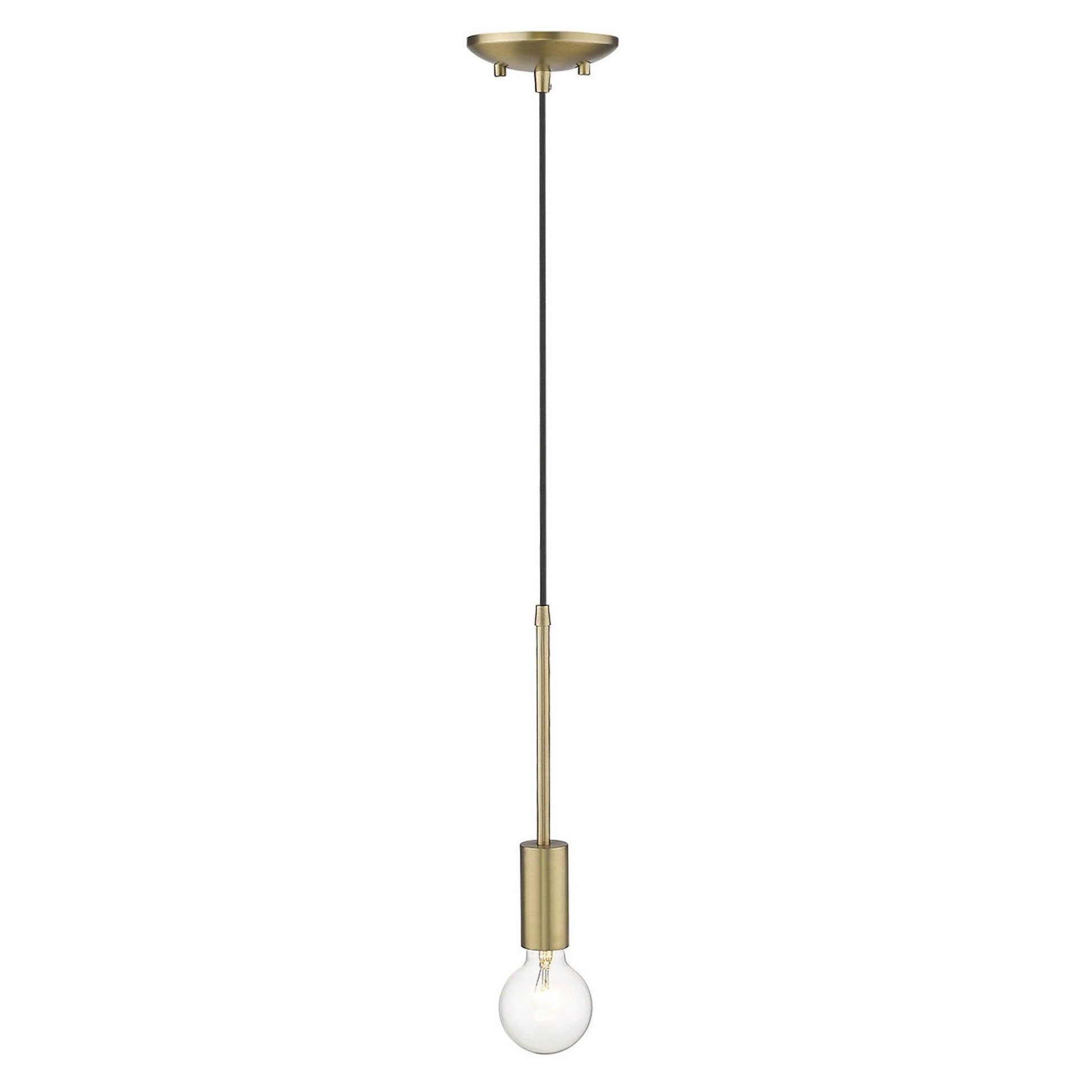 Dull Gold Mini Pendant Hanging Light - AFS