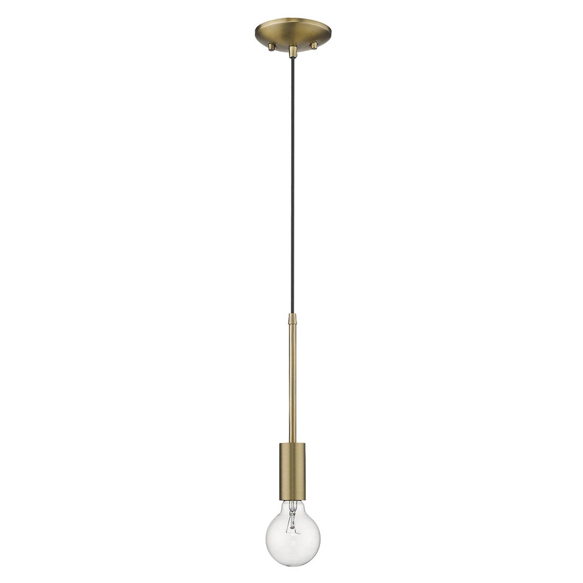 Dull Gold Mini Pendant Hanging Light - AFS