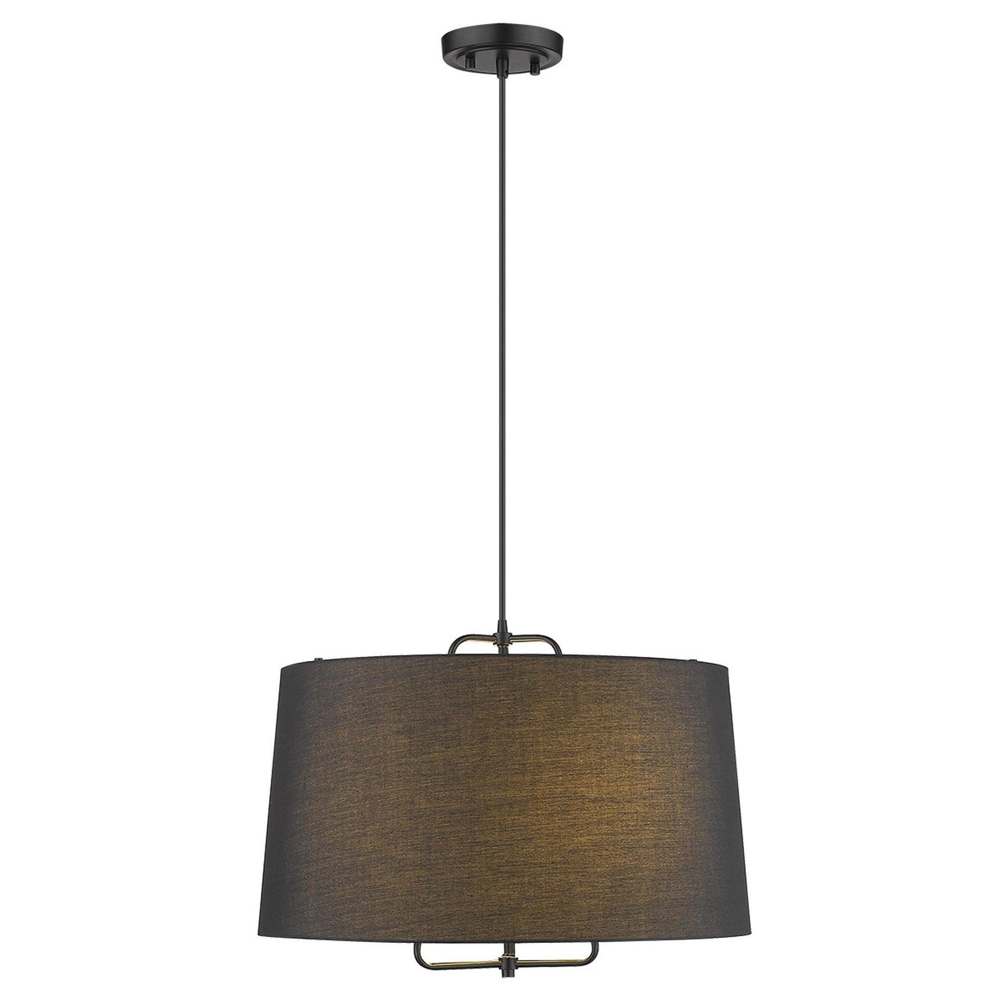 Lamia 3-Light Matte Black Mini Pendant - AFS