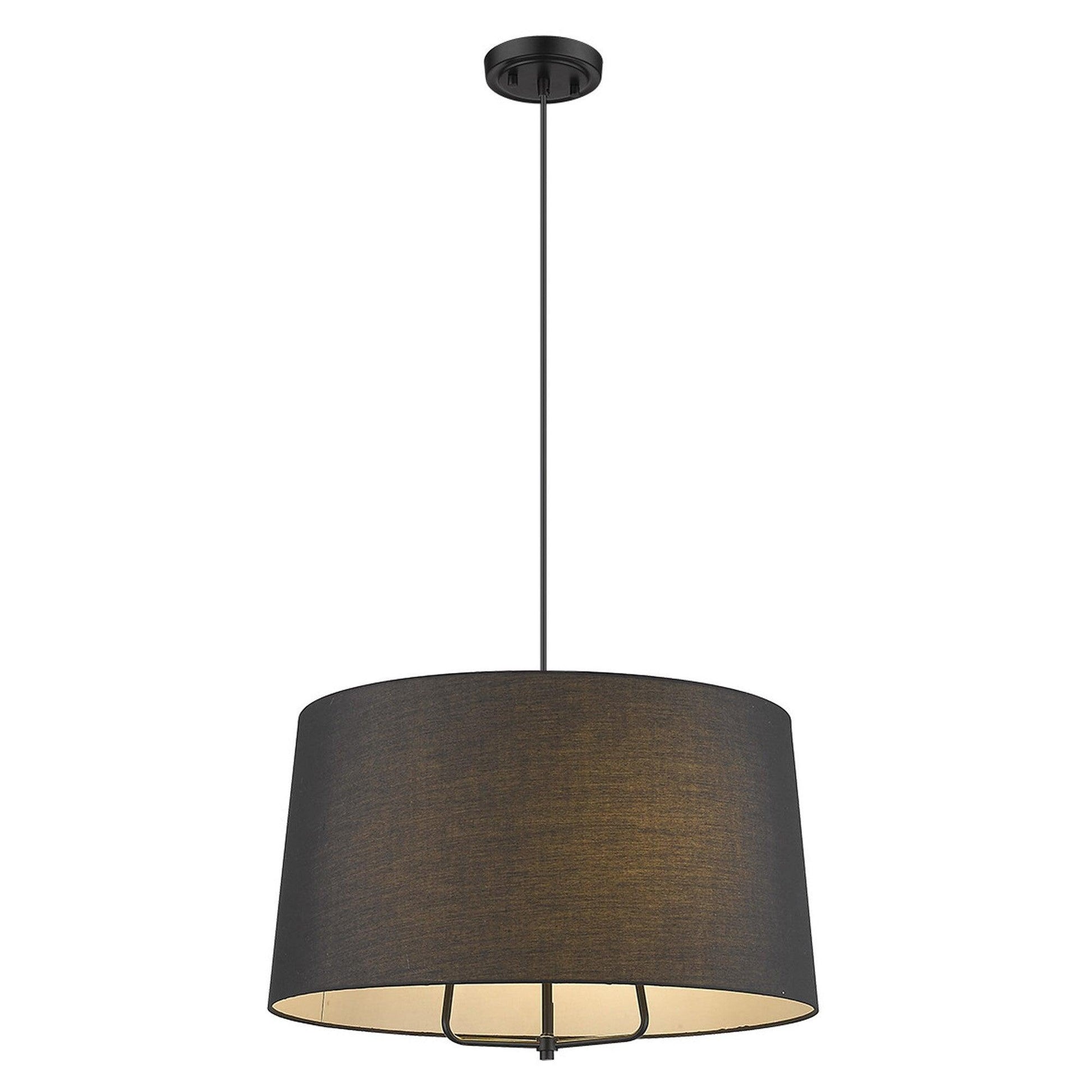 Lamia 3-Light Matte Black Mini Pendant - AFS